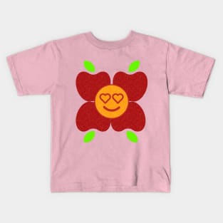 Love Apples and Oranges Flower Kids T-Shirt